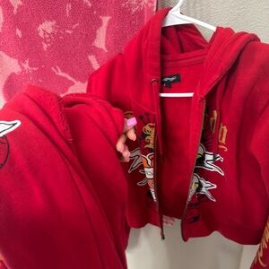 Apple Bottoms Red Graphic Kids Jacket
